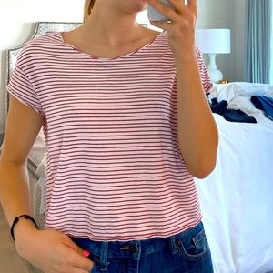 Red & White Striped Tee